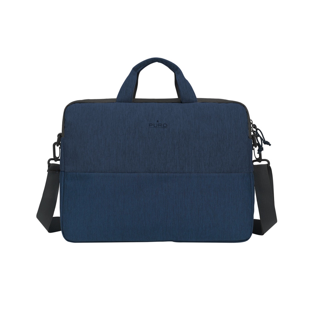 Geanta din material textil Puro Lite compatibila cu laptop 16 inch, Dark Blue