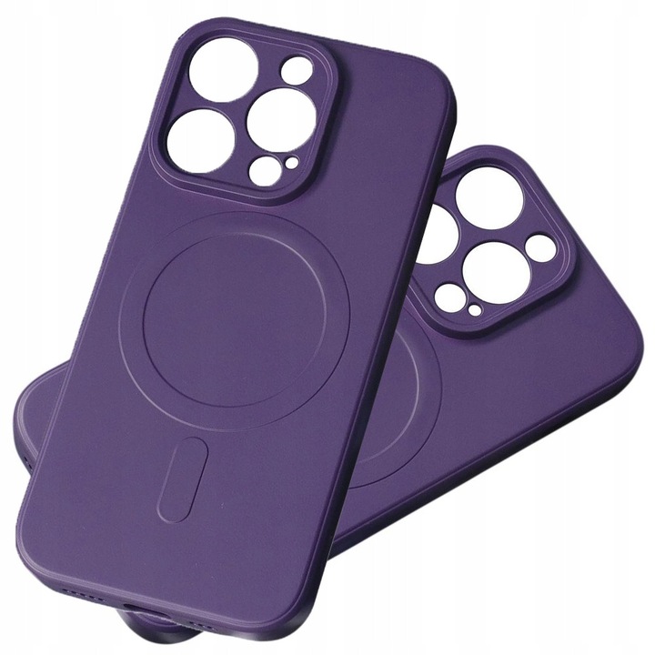 Husa telefon, Hurtel, Silicone Case, violet, iPhone 15 Pro, 2mm grosime, material silicon