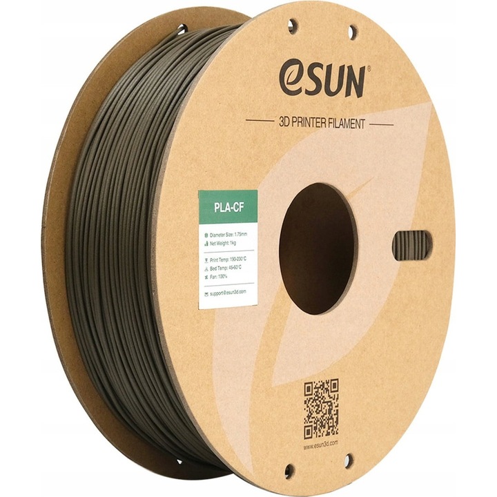 Filament PLA cu fibre de carbon eSUN, 1,75mm, 1000g, culoare bruna