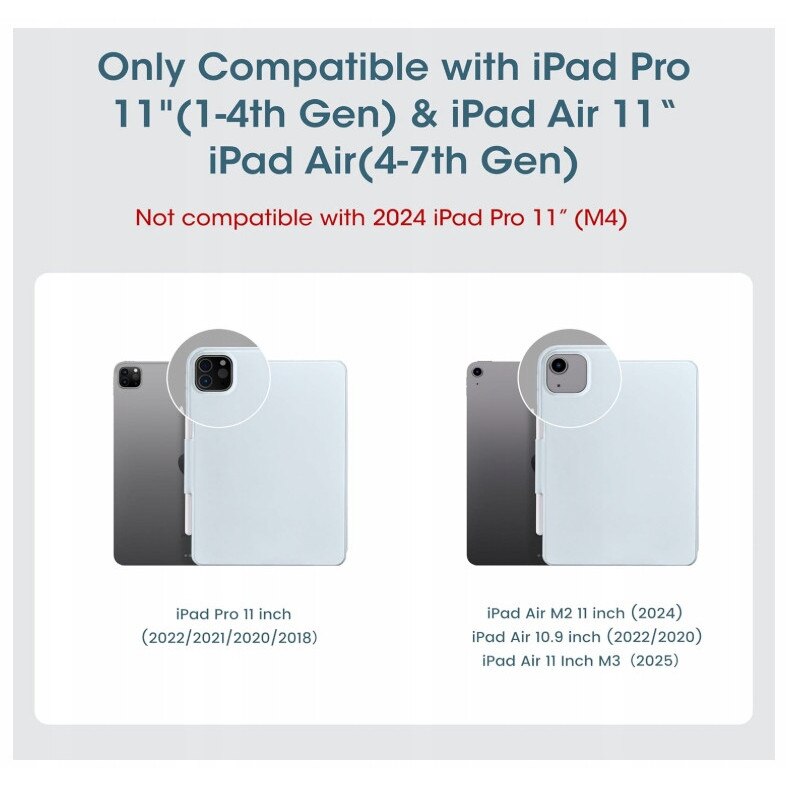 Etui zamiennik pentru Apple iPad Air 10,9 / 11 / Pro 11, albastru