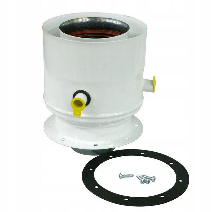 Adapter redukcyjny Spiroflex, 15x15x18cm, alb, pentru instalatie de incalzire