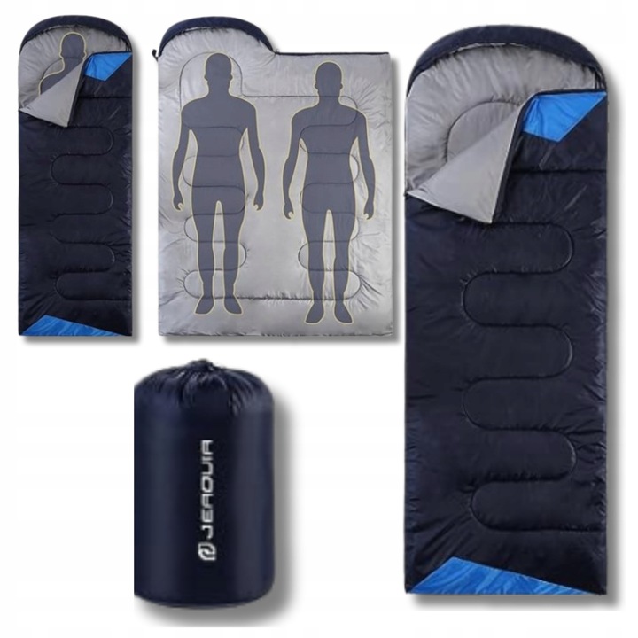 Sac de dormit ultralegerez, 80x220cm, impermeabil, pentru camping, 1,5kg, multicolor