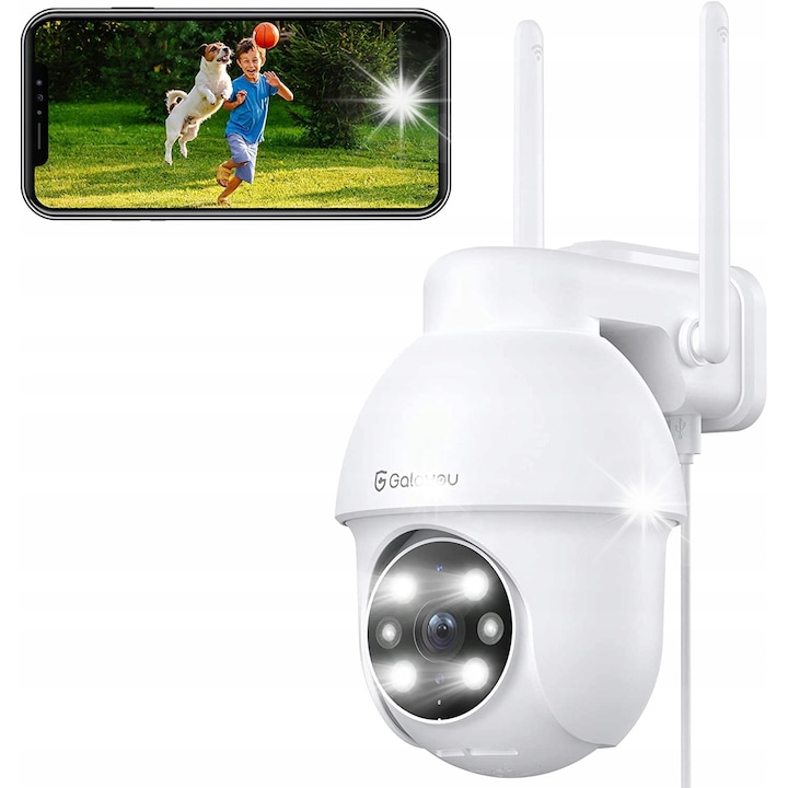Camera de supraveghere 1080P 2MP FULL HD IP wireless cu night vision
