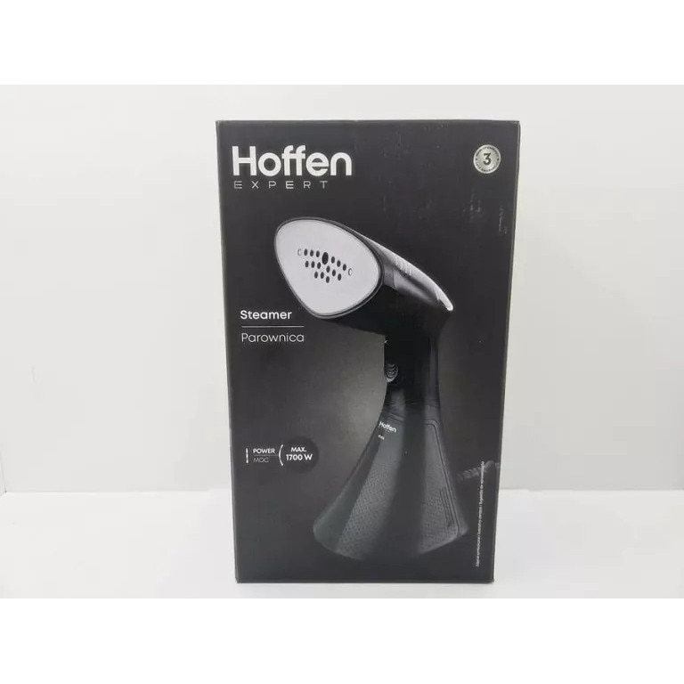 Parownica de imbracaminte, Hoffen Expert, neagra, mana, functie de abur