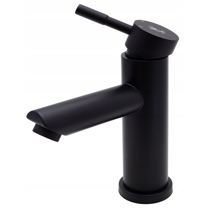 Смесител за мивка Royal, модел New Black, месинг, матово черен, 10см, 35мм
