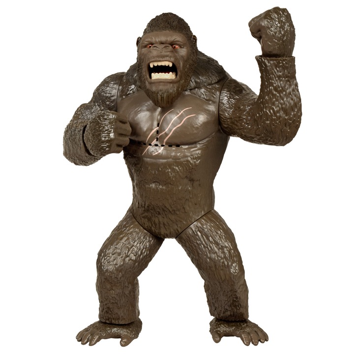Figurina Godzilla vs Kong S2 − Kong Gata de Lupta, 18 cm, cu sunet