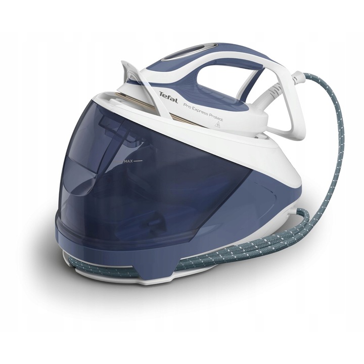Statie de calcat cu abur Tefal Pro Express Protect, 7,6 Bar, 140 g/min, 550 g/min, albastru-gri/ alb