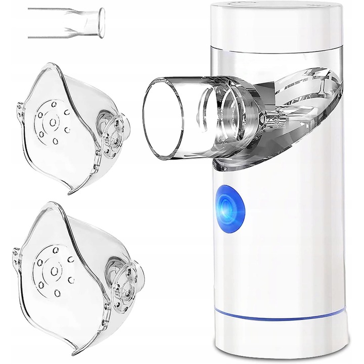 Inhalator aerosol portabil, set cu 2 masti, alimentare USB