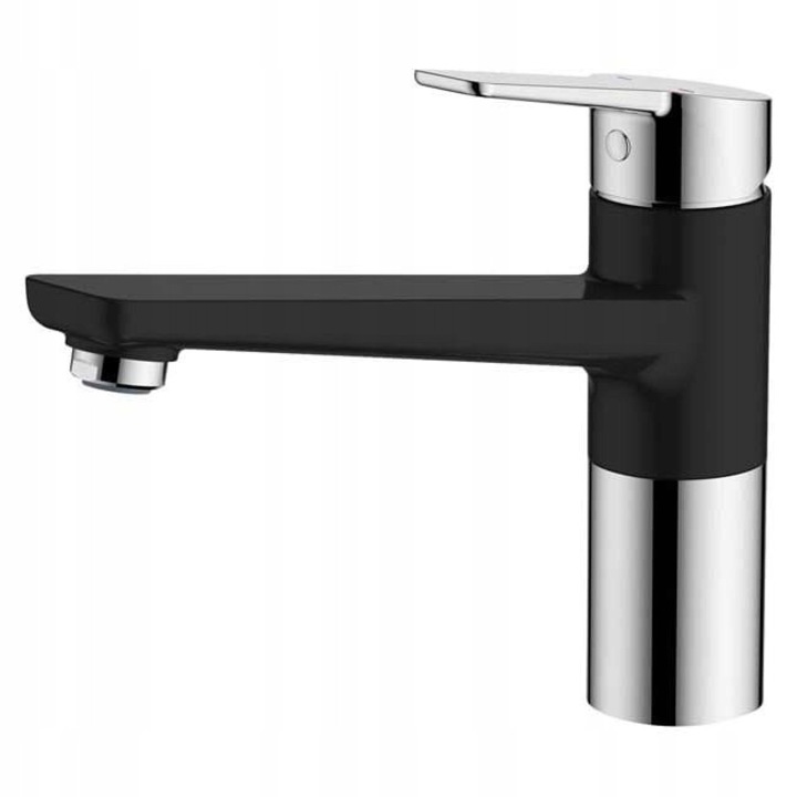 Cooke&Lewis Fontes mosogató csaptelep, 1 karos, fekete, 26cm