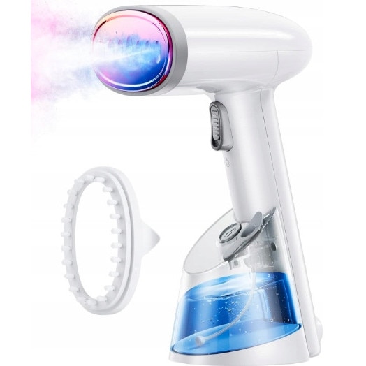 Fier de calcat cu abur Przenosna KG-1808 1400W, pentru calcare rapida, culoare alba