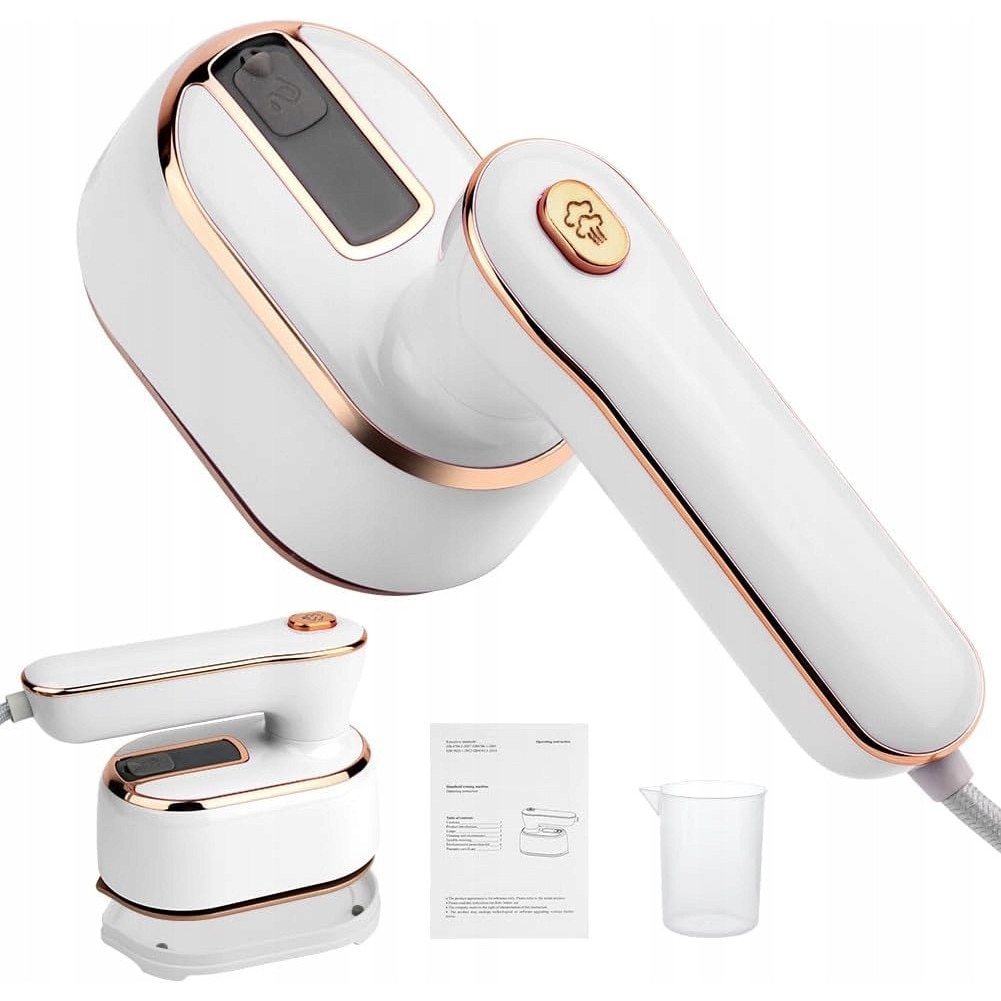 Mini fier de calcat AUAUY, 1000W, abur, compact, 100ml, pliabil