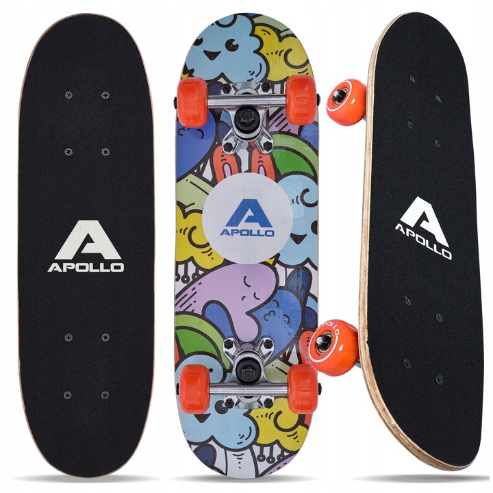 Skateboard Deskorolka Apollo Fluffy, multicolor