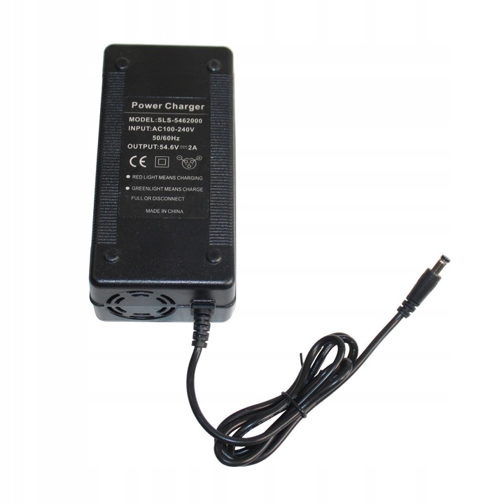 Incarcator 54.6V 2A pentru biciclete electrice si trotinete, 48V 109W, 5.5x2.1mm