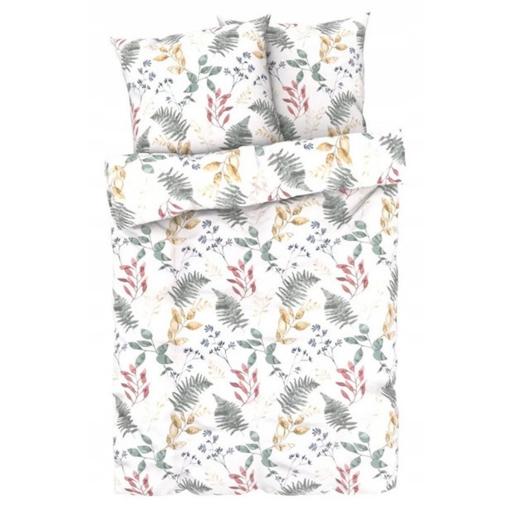 Ágyneműhuzat garnitúra, 240x220cm, 2x 65x65cm, újrahasznosított poliészter, szatén, cipzárral, LIVARNO home