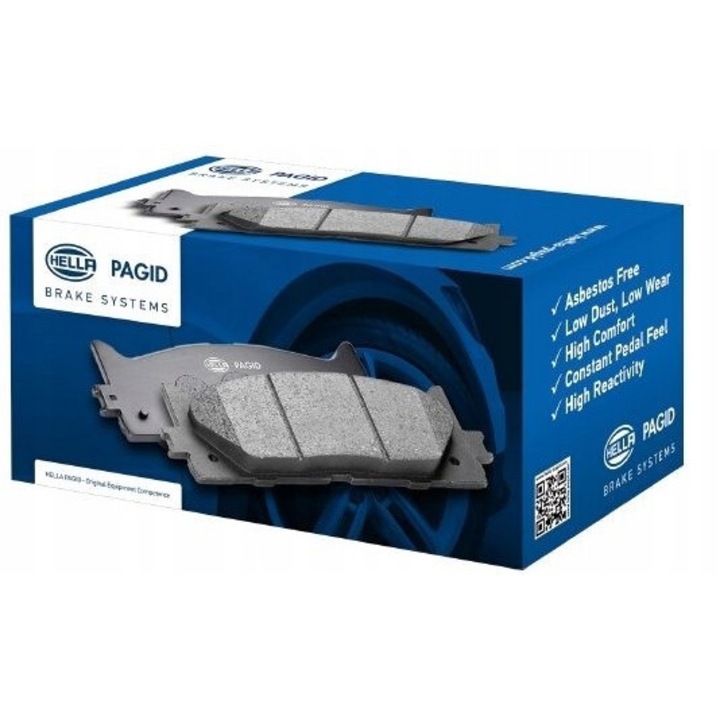 Set placute frana fata 8DB 355 018-351 HELLA, 19.8x131.2x69.8mm, pentru Mercedes-Benz