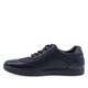 Pantofi barbati, Goretti, piele naturala, negru, 45 EU