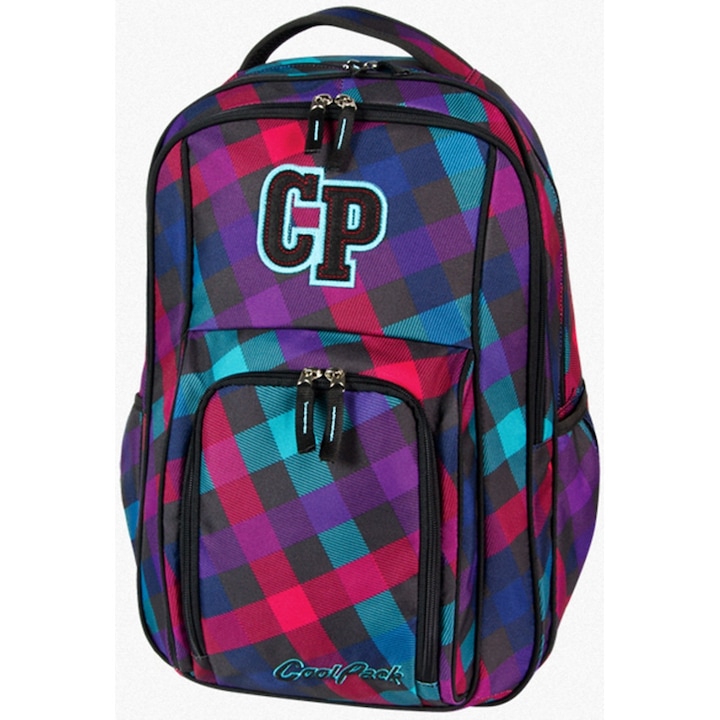 CoolPack Split 23L iskolatáska, többszínű, 46x30x18cm, 2 rekesszel, tolltartóval