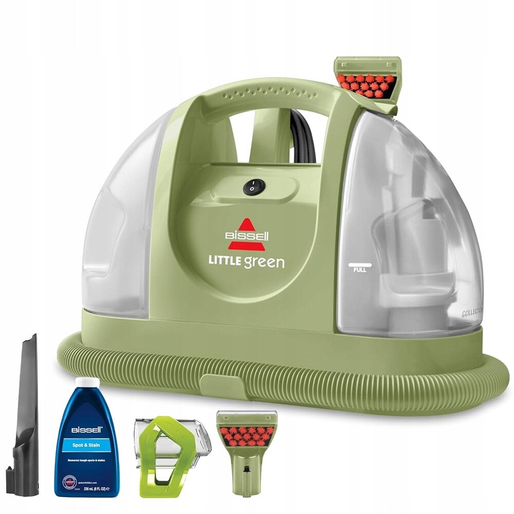 Aspirator Bissell Little Green 340W, actiune tripla, 2 recipiente, 6m