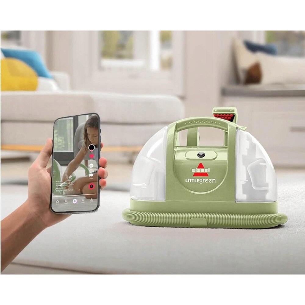 Aspirator Bissell Little Green 340W, actiune tripla, 2 recipiente, 6m