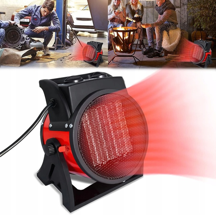 Hengmei Fűtőtest elektromos Grzejnik MK1506-3-1, 1500W, 3 fokozat, fehér