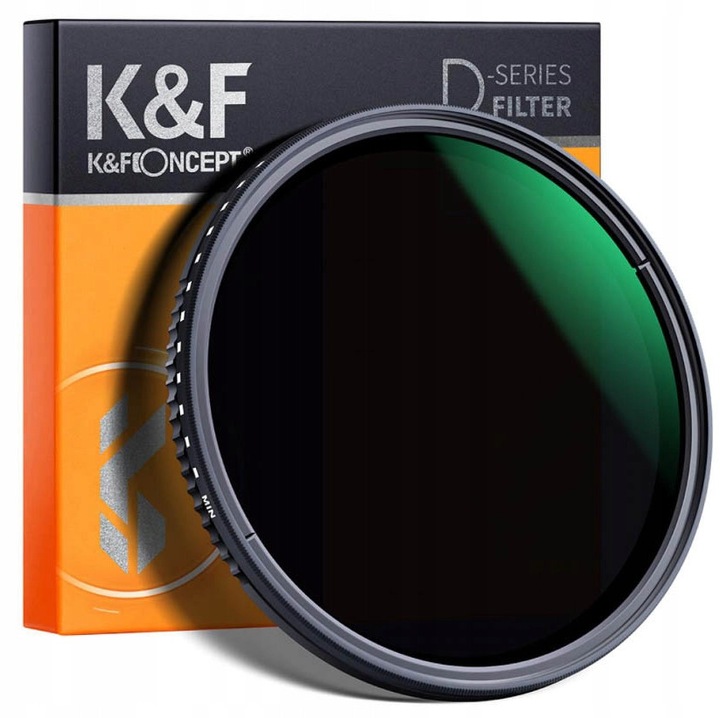 Filtru ND K&F MV35 ND8-ND2000, 55mm, 3-11 stopni, ultra-subtire, set cu etui