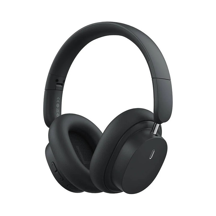 Casti wireless Baseus Bowie D05, Bluetooth 5.3, 70h autonomie, negru, pe ureche