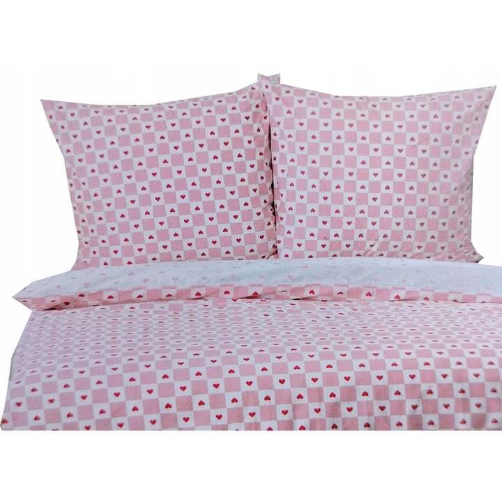 Ágyneműhuzat garnitúra, 160x200cm, 2 párnahuzat 70x80cm, 100% pamut, többszínű