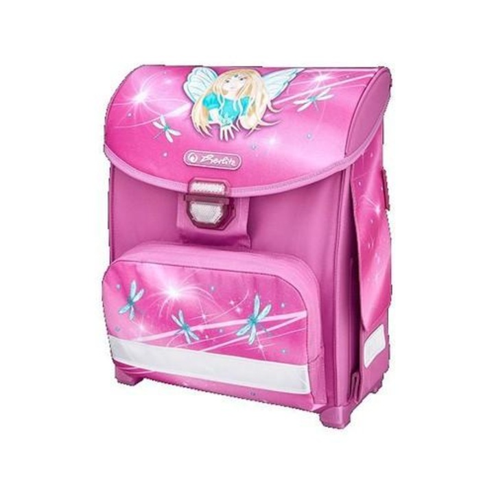 Herlitz ergonomikus iskolatáska, 13l, légáteresztő anyag, 1kg, 2 oldalsó zseb, 1 elülső zseb