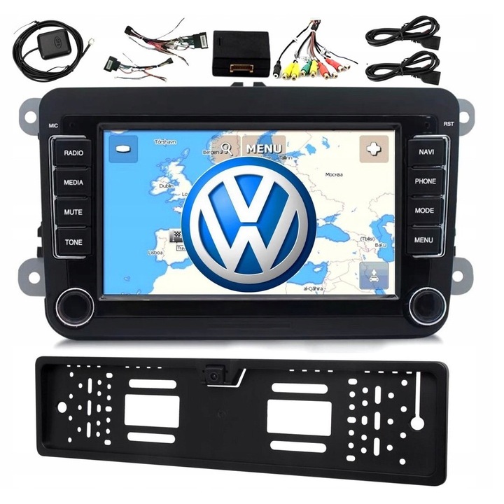 Radio 2DIN GOMEDIA VAG7021-A cu Navigatie GPS, Bluetooth, Ecran Tactil 7", Multicolor