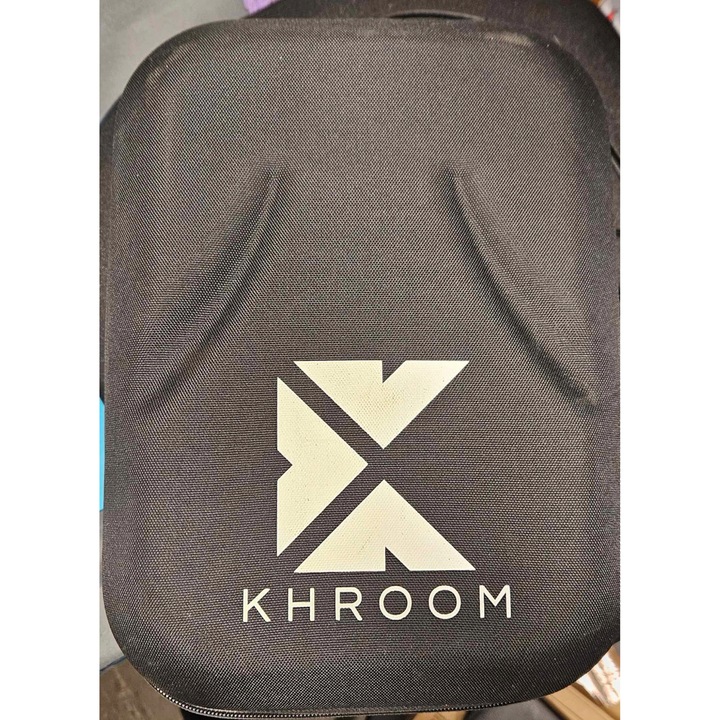 Маска за гмуркане Khroom Seaview Pro, цяло лице, черна, с калъф и стойка за GoPro