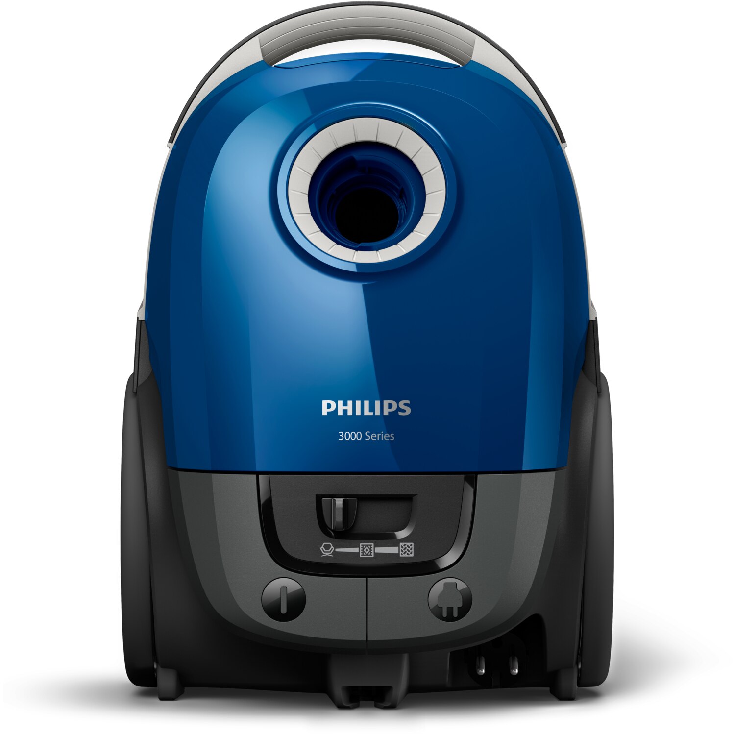 Aspirator cilindric Philips 3000 series XD3110, 900W, 3L, negru si albastru