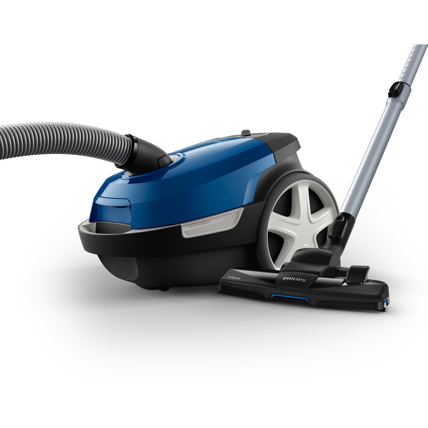 Aspirator cilindric Philips 3000 series XD3110, 900W, 3L, negru si albastru
