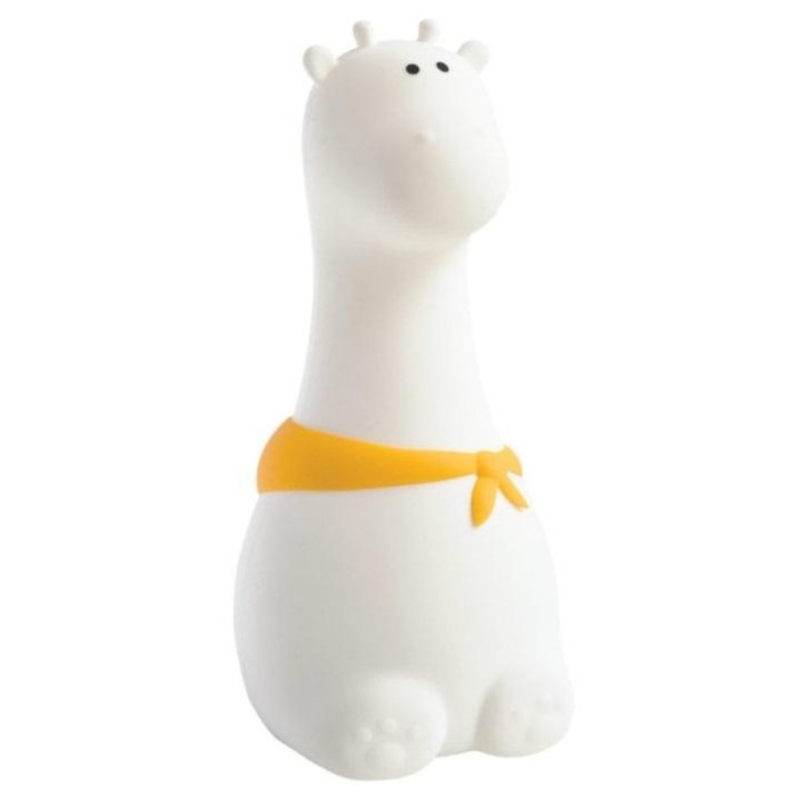 Gyermek éjjeli lámpa, zsiráf modell, 7 szín, 3 fejpánttal, USB C típusú, Rabbit & Friends