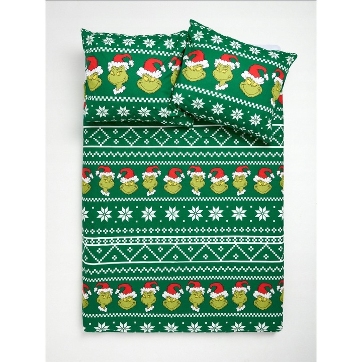 Ágyneműhuzat garnitúra, 200x220cm, zöld