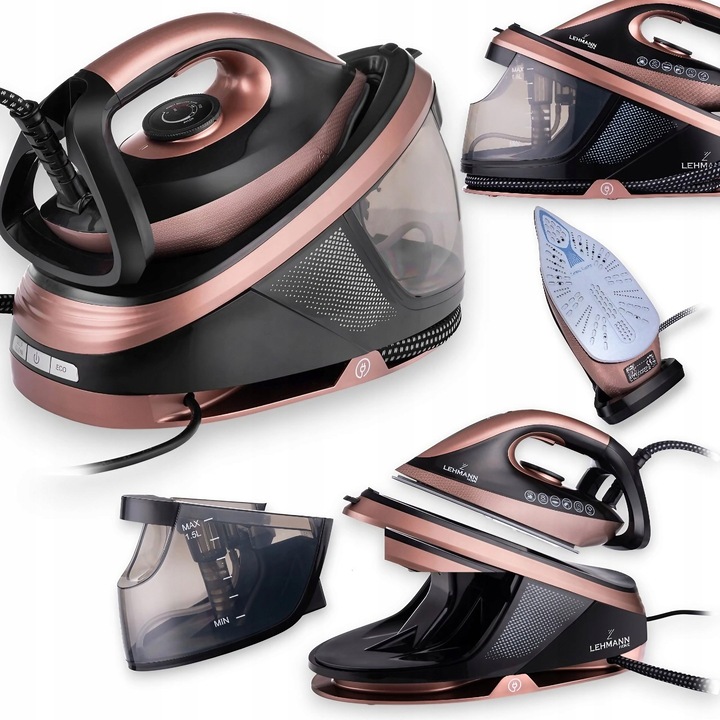 Generator de aburi, Lehmann Smooth, 2400W, 8 bar, rezervor 1,5L, abur continuu 120 g/min