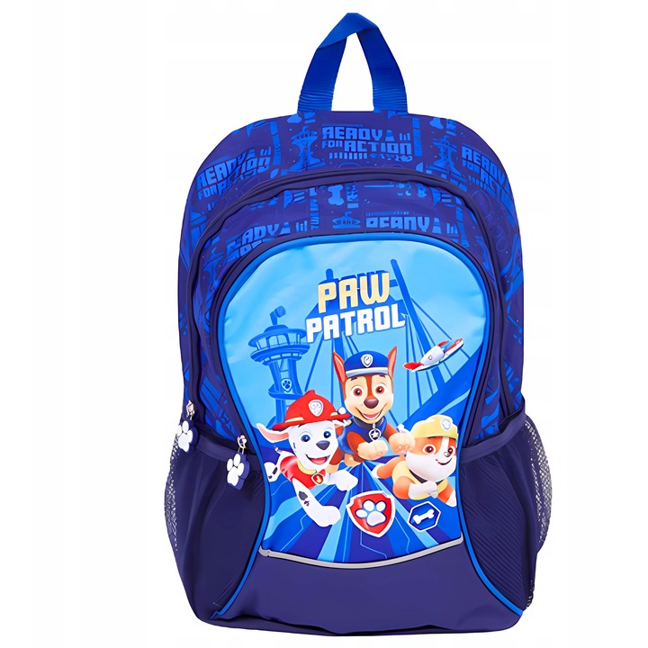 Mancs őrjárat hátizsák, 2 állítható pánt, 38x22x12cm, többszínű