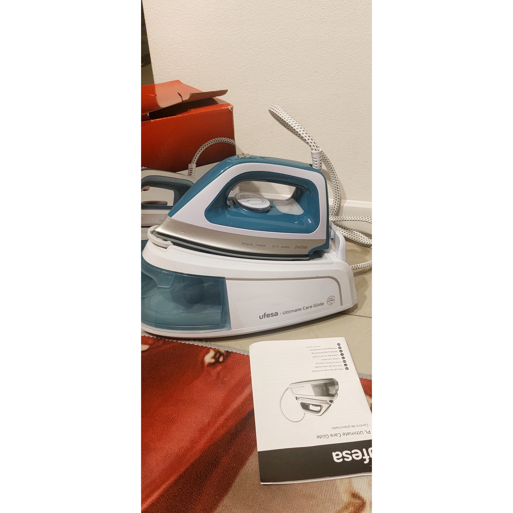 Centrala de calcat Ultimate Care Glide, 2400 W, 5,5 bar, 220 g, ceramica, 1,2 l