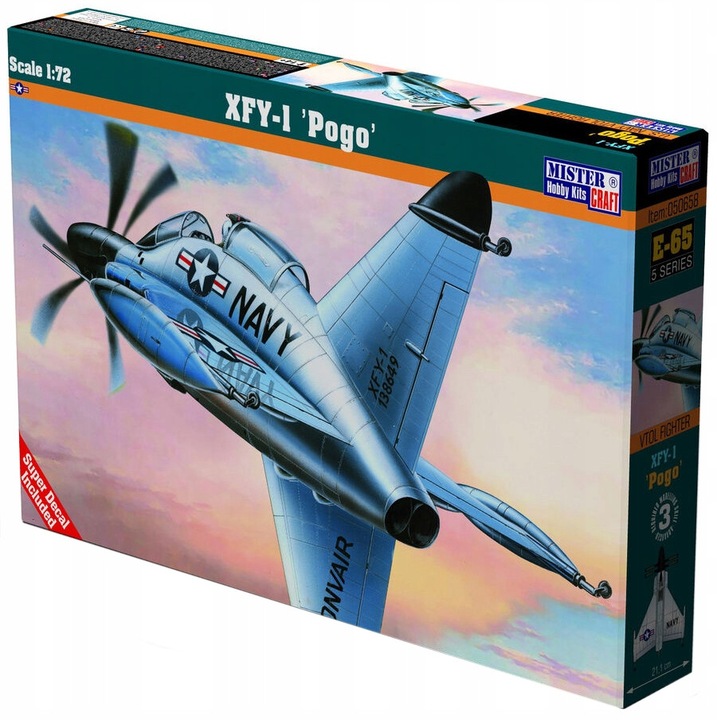 Modell repülőgép XFY-1 POGO, Mister Craft, 1:72, 20x18cm