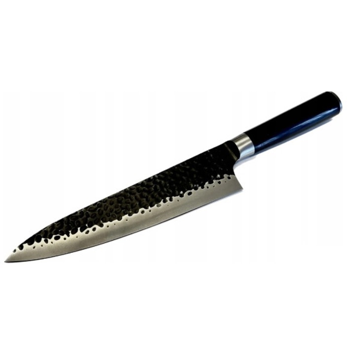 Cutit de bucatarie, 33,5 cm, otel carbon, maner din lemn de palisandru, set 1 buc.