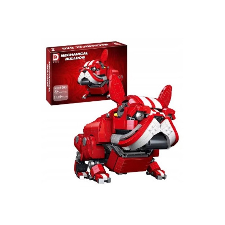 Set de constructie Bulldog, 1675 elemente, detalii realiste, multicolor