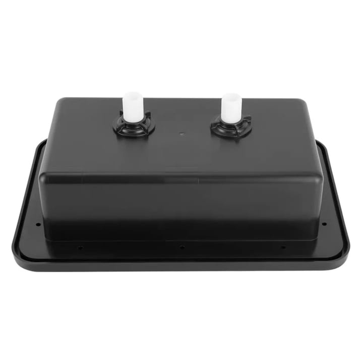 Set de dus pentru camper, cu blocare si comutator apa calda, negru, 34,46x21,98cm