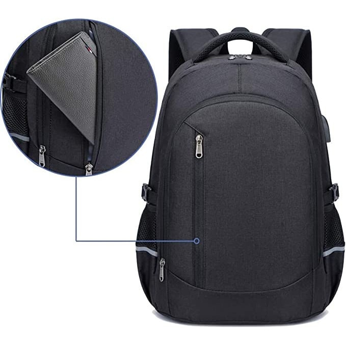 Rucsac pentru laptop 15,6", compartiment pentru tableta, 25L, impermeabil, 44x32x20cm, set