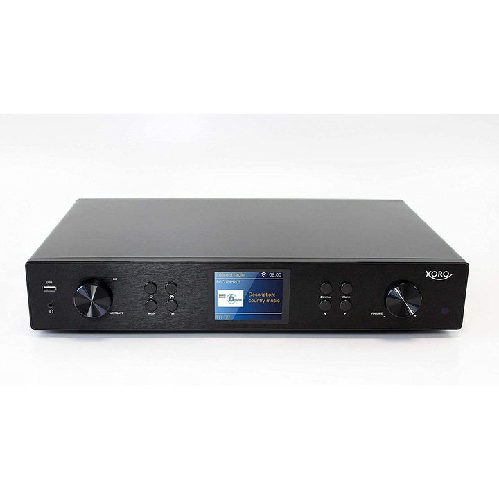 Цифров HiFi тунер Xoro HFT 440, Wi-Fi и DAB+/FM антена, черен, 2.2кг