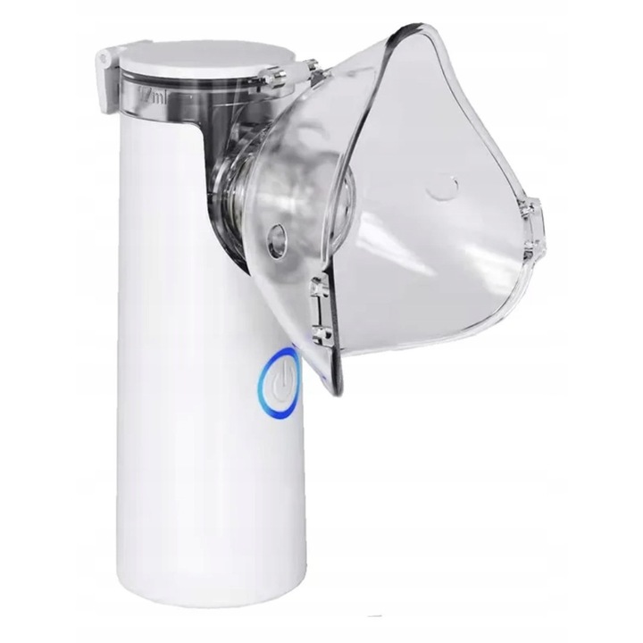 Inhalator nebulizator portabil pentru copii si adulti, 2 moduri de functionare, alimentare USB-C, masca pentru adulti si copii