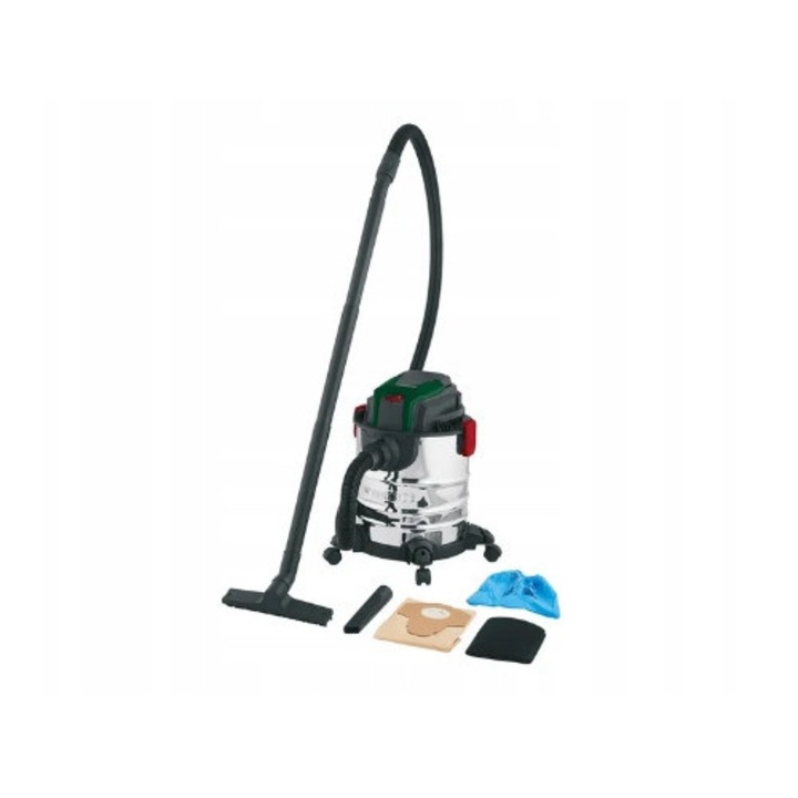 Aspirator industrial Parkside 1300 W, 19,8 l, 40x42x46cm, set accesorii
