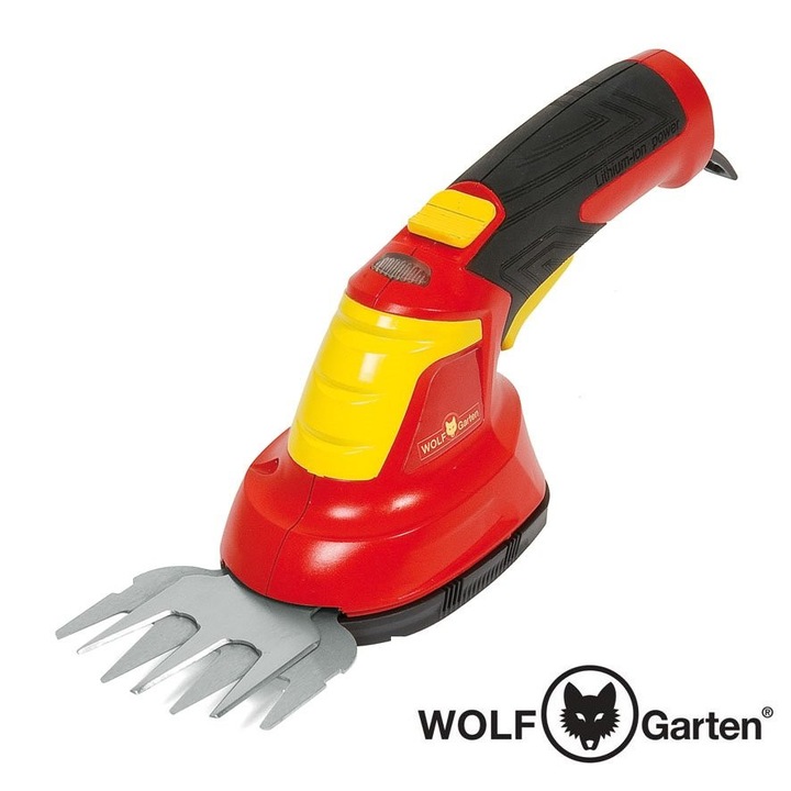 Foarfeci de gradina WOLF-Garten Finesse 30 R, acumulator Li-Ion, latime 8 cm, greutate 0,5 kg, set cu incarcator