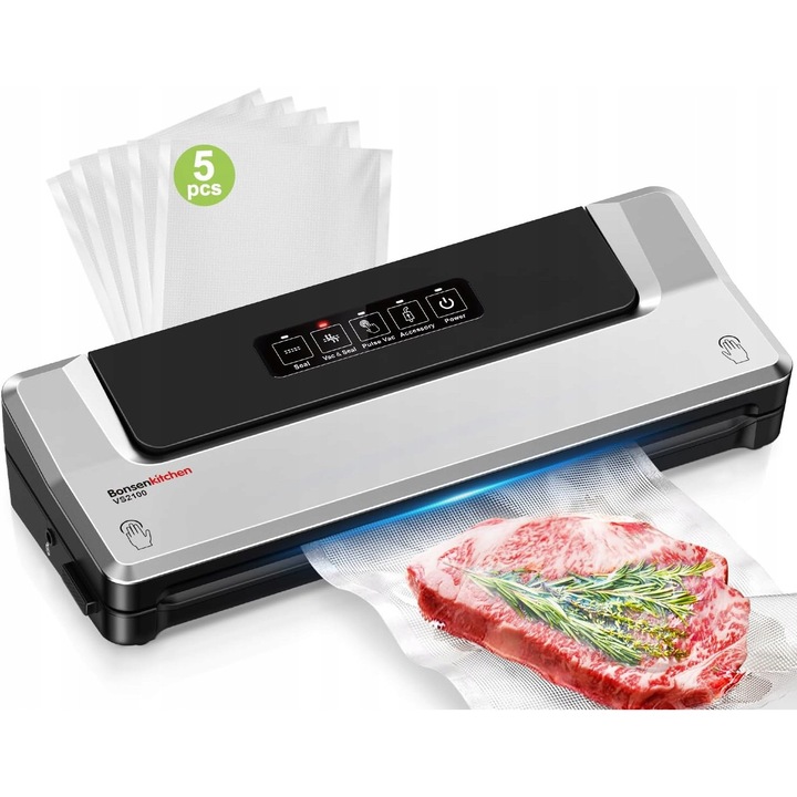 Aparat de vidat 4in1, 40 de pungi, multicolor