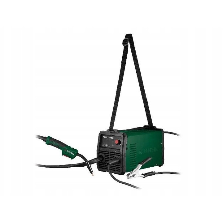 Inverteres hegesztőkészülék szett FLUX 230 V, 120 A + automata hegesztőmaszk LED világítással, 33,1x16,1x19,9cm