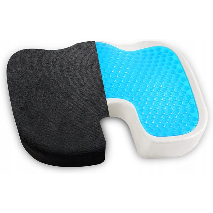 Perna ortopedica Gvolatee, 40x30cm, neagra, ergonomica