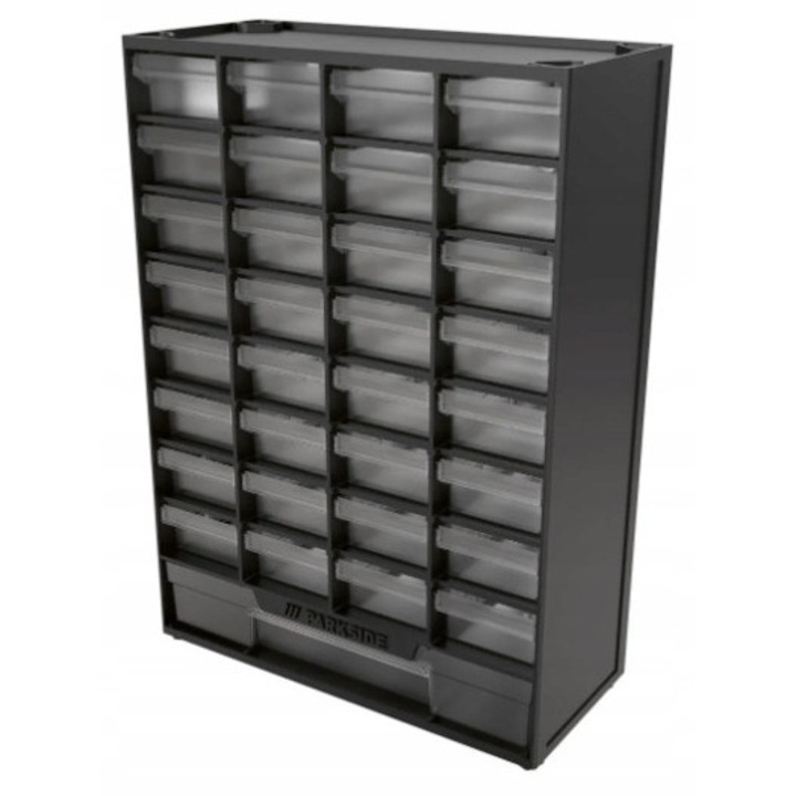 Rendezvényszervező műhely 33 fúvókával, 32 rekesszel, fekete